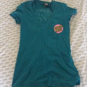 santa cruz skateboards v-neck!